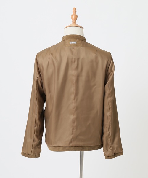 JOURNAL STANDARD relume(ジャーナルスタンダード レリューム)の「◆SUEDE RIDERS JACKET/スウェード ライダースジャケット(ライダースジャケット・メンズ・ベージュ・MEDIUM/LARGE)」の7枚目の写真