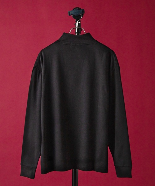 WEGO by こーせ（ウィゴーバイコーセ）の「∴WEGO by こーせ/モックネックロングスリーブカットソー（Tシャツ/カットソー・メンズ・ブラック/ホワイト・MEDIUM/LARGE）」の12枚目の写真