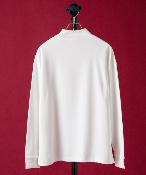 WEGO by こーせ（ウィゴーバイコーセ）の「∴WEGO by こーせ/モックネックロングスリーブカットソー（Tシャツ/カットソー・メンズ・ブラック/ホワイト・MEDIUM/LARGE）」の6枚目の写真