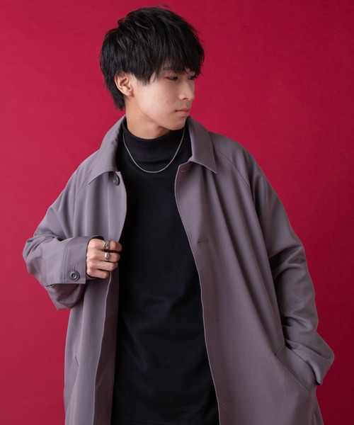 WEGO by こーせ（ウィゴーバイコーセ）の「∴WEGO by こーせ/モックネックロングスリーブカットソー（Tシャツ/カットソー・メンズ・ブラック/ホワイト・MEDIUM/LARGE）」の17枚目の写真