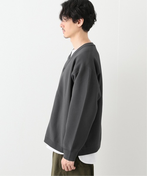 B.C STOCK（ベーセーストック）の「POLYESTER ライトカーディガン（カーディガン/ボレロ・メンズ・チャコールグレー/ブラウン/グリーン・MEDIUM/LARGE）」の13枚目の写真