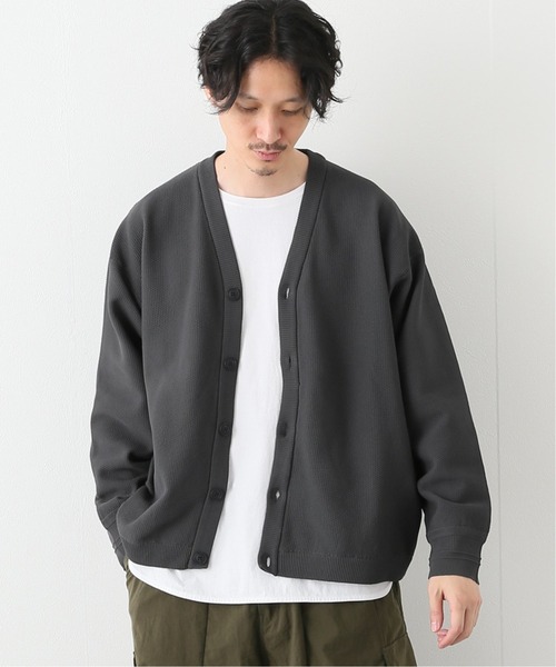 B.C STOCK（ベーセーストック）の「POLYESTER ライトカーディガン（カーディガン/ボレロ・メンズ・チャコールグレー/ブラウン/グリーン・MEDIUM/LARGE）」の6枚目の写真