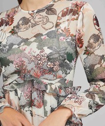 【美品】テッドベーカーTED BAKER フラワープリント ラダーレース ドレス Ted Baker（テッドベーカー）の「ABRIEE フラワープリント
