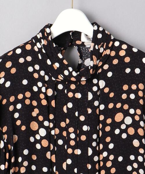 DIANE von FURSTENBERG（ダイアンフォンファステンバーグ）の「＜DIANE von FURSTENBERG（ダイアン フォン ファステンバーグ）＞ドット ハイネック ワンピース ■■■（ワンピース・レディース・ブラック・4/2）」の7枚目の写真