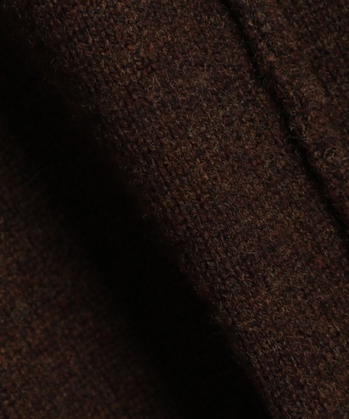 INED（イネド）の「《INED30th×スタイリスト辻直子》Vネッククロップドニット（ニット/セーター・レディース・ダークブラウン/ラベンダー・9号）」の8枚目の写真