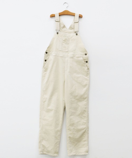 RUGGEDWORKS（ラゲッドワークス）の「《親子お揃い》　太畝ストレッチコーデュロイオーバーオール（ママ用）（その他パンツ・レディース・アイボリー/ブラウン・FREE）」の9枚目の写真