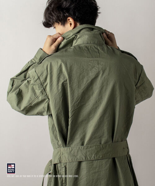 GLOSTER(グロスター)の「【ROYAL NAVY/ロイヤル ネイビー】MOTORCYCLE COAT モーターサイクルコート(その他アウター・メンズ・ネイビー/セージグリーン・MEDIUM)」の15枚目の写真