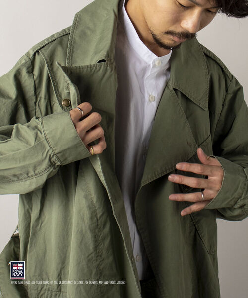 GLOSTER(グロスター)の「【ROYAL NAVY/ロイヤル ネイビー】MOTORCYCLE COAT モーターサイクルコート(その他アウター・メンズ・ネイビー/セージグリーン・MEDIUM)」の10枚目の写真