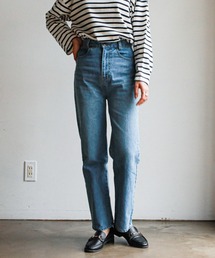 ハイウエストストレートデニム