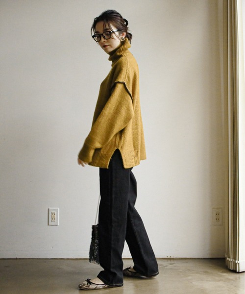 feepur（フェピュール）の「ハイウエストストレートデニム（デニムパンツ・レディース・ネイビー/グレー系その他/シルバーグレー/ブラック・MEDIUM/SMALL）」の9枚目の写真