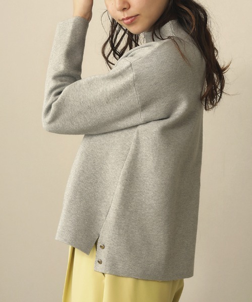 Bou Jeloud（ブージュルード）の「アンゴラタッチボトルネックニット（ニット/セーター・レディース・アイボリー/A/モカ/杢グレー/ミント/イエロー/C/B・FREE）」の3枚目の写真