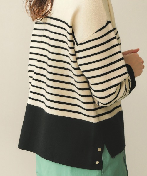 Bou Jeloud（ブージュルード）の「アンゴラタッチボトルネックニット（ニット/セーター・レディース・アイボリー/A/モカ/杢グレー/ミント/イエロー/C/B・FREE）」の21枚目の写真