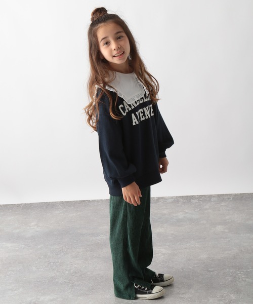 GLOBAL WORK（グローバルワーク）の「【キッズ】ランダムプリーツイージーパンツ/238342（その他パンツ・キッズ・オフホワイト/チャコールグレー/グリーン/ベージュ・120cm/160cm/100cm/130cm/150cm/140cm/110cm）」の11枚目の写真