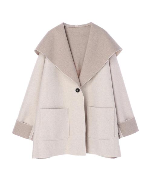 ELENCARE DUE(エレンカーレデュエ)の「・ELENCARE DUE フードハーフコート*(その他アウター・レディース・チャコールグレー/グリーン/アイボリー・FREE)」の22枚目の写真