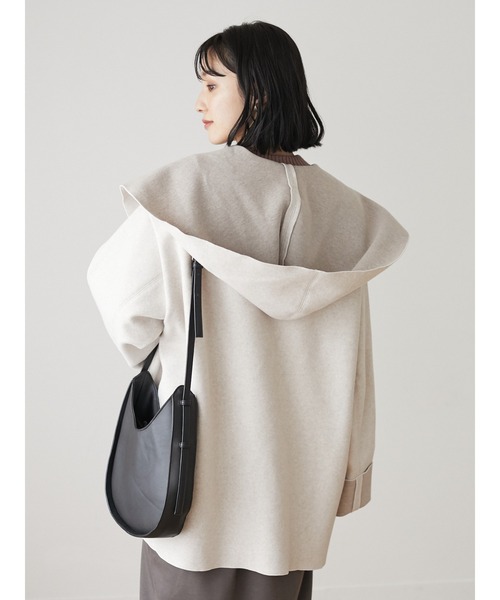 ELENCARE DUE(エレンカーレデュエ)の「・ELENCARE DUE フードハーフコート*(その他アウター・レディース・チャコールグレー/グリーン/アイボリー・FREE)」の14枚目の写真