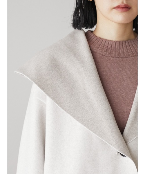 ELENCARE DUE(エレンカーレデュエ)の「・ELENCARE DUE フードハーフコート*(その他アウター・レディース・チャコールグレー/グリーン/アイボリー・FREE)」の17枚目の写真