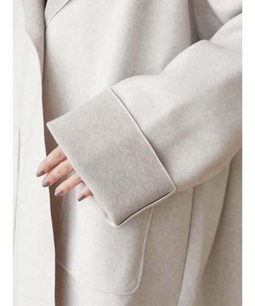 ELENCARE DUE(エレンカーレデュエ)の「・ELENCARE DUE フードハーフコート*(その他アウター・レディース・チャコールグレー/グリーン/アイボリー・FREE)」の18枚目の写真