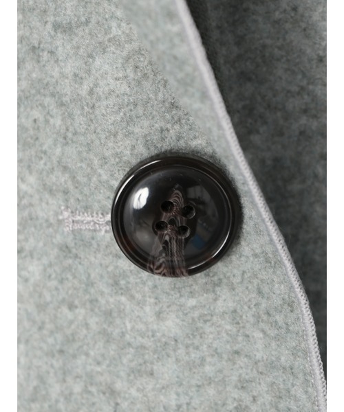 ELENCARE DUE(エレンカーレデュエ)の「・ELENCARE DUE フードハーフコート*(その他アウター・レディース・チャコールグレー/グリーン/アイボリー・FREE)」の5枚目の写真