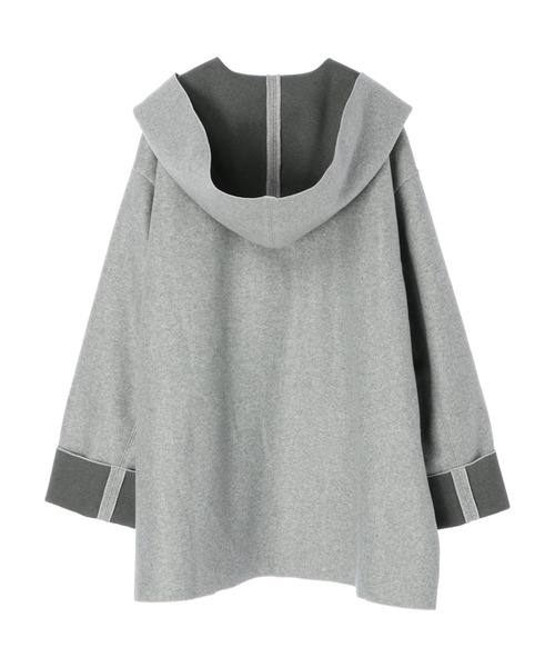 ELENCARE DUE(エレンカーレデュエ)の「・ELENCARE DUE フードハーフコート*(その他アウター・レディース・チャコールグレー/グリーン/アイボリー・FREE)」の7枚目の写真