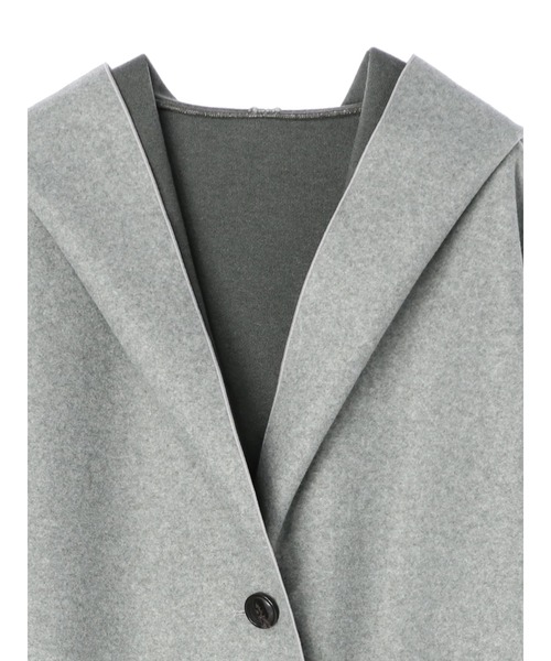 ELENCARE DUE(エレンカーレデュエ)の「・ELENCARE DUE フードハーフコート*(その他アウター・レディース・チャコールグレー/グリーン/アイボリー・FREE)」の8枚目の写真