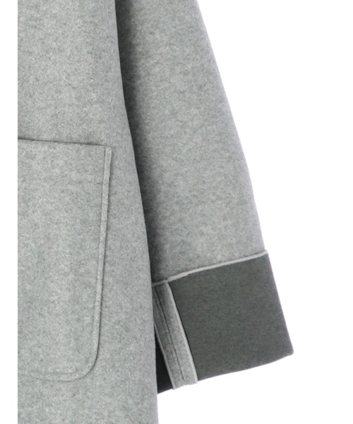 ELENCARE DUE(エレンカーレデュエ)の「・ELENCARE DUE フードハーフコート*(その他アウター・レディース・チャコールグレー/グリーン/アイボリー・FREE)」の9枚目の写真