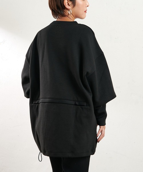 ear PAPILLONNER（イアパピヨネ）の「【COB MASTER(コブマスター)】 別注キャンプピロースウェット（スウェット・レディース・ブラック/ベージュ・FREE）」の13枚目の写真