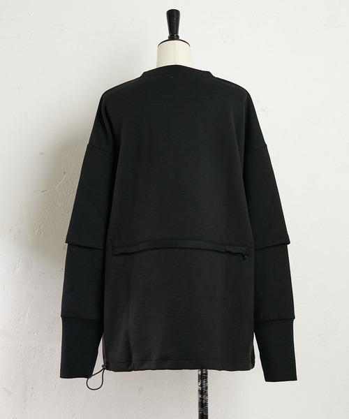 ear PAPILLONNER（イアパピヨネ）の「【COB MASTER(コブマスター)】 別注キャンプピロースウェット（スウェット・レディース・ブラック/ベージュ・FREE）」の21枚目の写真