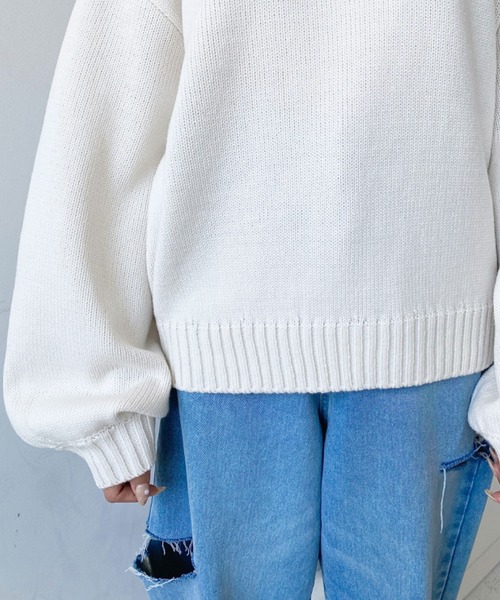 セール】【累計販売枚数1万枚突破！】ハーフジップワンポイント刺繍