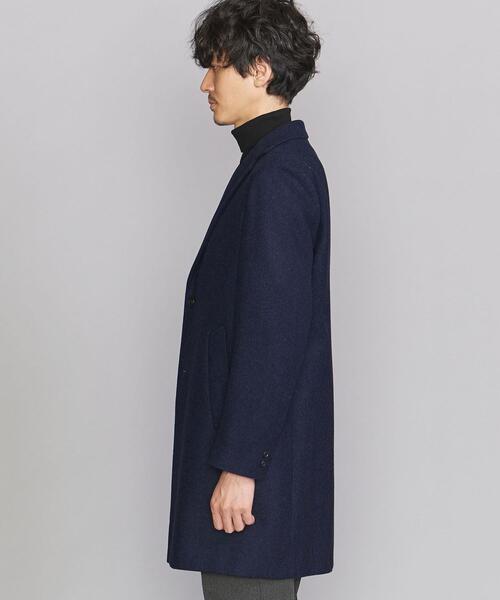 BEAUTY&YOUTH UNITED ARROWS（ビューティーアンドユースユナイテッドアローズ）の「BY ソリッド メルトン チェスターコート（チェスターコート・メンズ・コバルトブルー/ブラック・S/M/L/XL）」の4枚目の写真