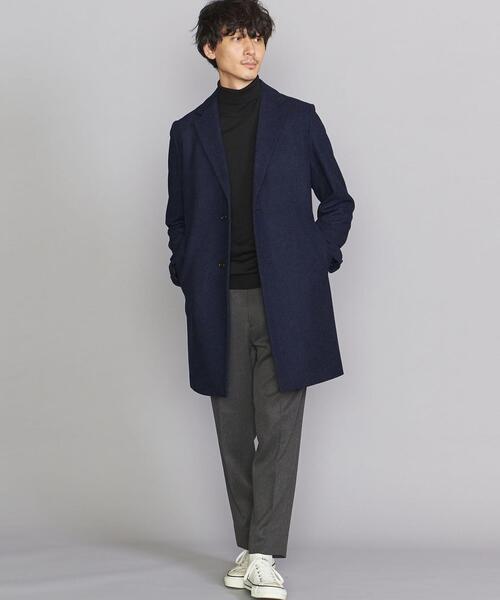 BEAUTY&YOUTH UNITED ARROWS（ビューティーアンドユースユナイテッドアローズ）の「BY ソリッド メルトン チェスターコート（チェスターコート・メンズ・コバルトブルー/ブラック・S/M/L/XL）」の10枚目の写真