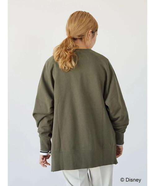 Disney（ディズニー）の「ラグラン裏毛プルオーバー/Mickey（スウェット・レディース・チャコールグレー/カーキ・FREE）」の17枚目の写真
