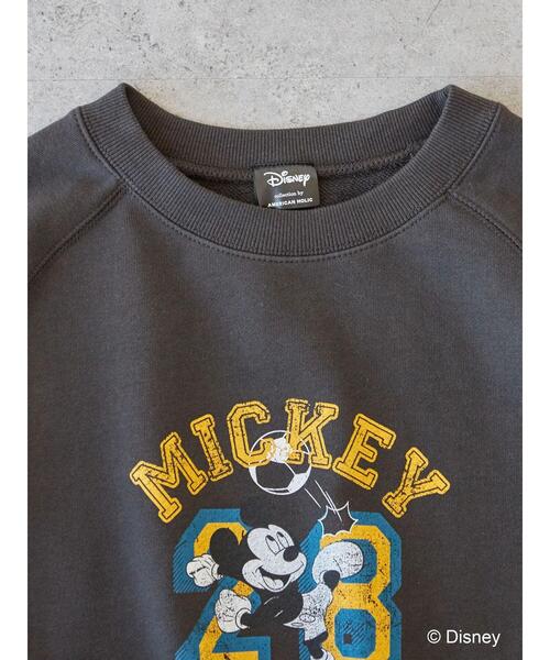 Disney（ディズニー）の「ラグラン裏毛プルオーバー/Mickey（スウェット・レディース・チャコールグレー/カーキ・FREE）」の22枚目の写真
