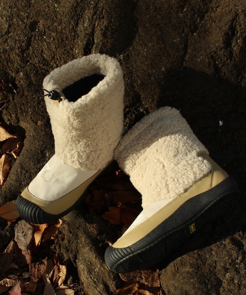 GERRY（ジェリー）の「【GERRY/ジェリー】 Water Repellent Middle Boa Boots（撥水仕様 ミドル ボアブーツ）（ブーツ・メンズ・ブラック/ブラウン/ベージュ/チャコールグレー/カーキ系・LL/S/M/L/24.0cm/27.0cm/28.0cm/25.0cm/26.0cm）」の4枚目の写真