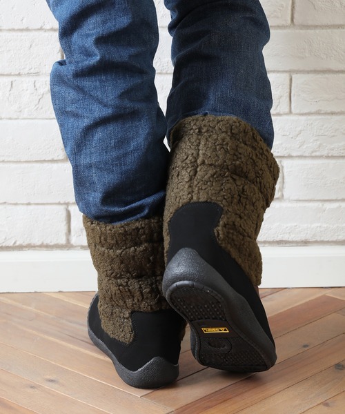 GERRY（ジェリー）の「【GERRY/ジェリー】 Water Repellent Middle Boa Boots（撥水仕様 ミドル ボアブーツ）（ブーツ・メンズ・ブラック/ブラウン/ベージュ/チャコールグレー/カーキ系・LL/S/M/L/24.0cm/27.0cm/28.0cm/25.0cm/26.0cm）」の8枚目の写真