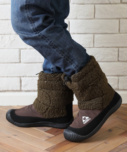GERRY（ジェリー）の「【GERRY/ジェリー】 Water Repellent Middle Boa Boots（撥水仕様 ミドル ボアブーツ）（ブーツ・メンズ・ブラック/ブラウン/ベージュ/チャコールグレー/カーキ系・LL/S/M/L/24.0cm/27.0cm/28.0cm/25.0cm/26.0cm）」の9枚目の写真