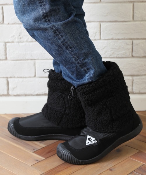 GERRY（ジェリー）の「【GERRY/ジェリー】 Water Repellent Middle Boa Boots（撥水仕様 ミドル ボアブーツ）（ブーツ・メンズ・ブラック/ブラウン/ベージュ/チャコールグレー/カーキ系・LL/S/M/L/24.0cm/27.0cm/28.0cm/25.0cm/26.0cm）」の13枚目の写真