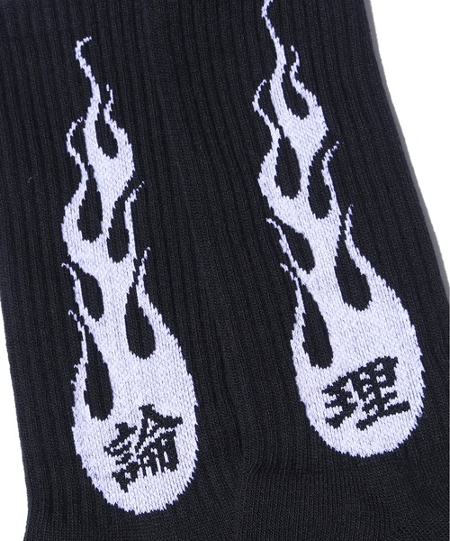 LONELY/論理（ロンリー）の「LONELY(論理)/ロンリー ONIBI 3PSOCCKS 靴下 カラーソックス ブランドロゴ ストリート（ソックス/靴下・メンズ・マルチ・ONE SIZE）」の4枚目の写真