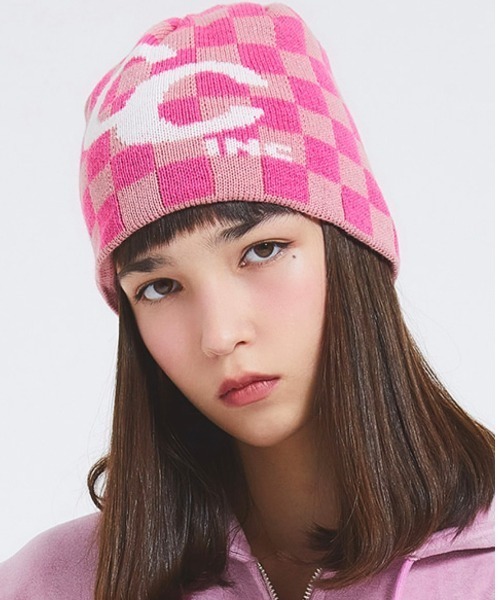 CRANK（クランク）の「【CRANK/クランク】LOGO CHECKER SHORT BEANIE