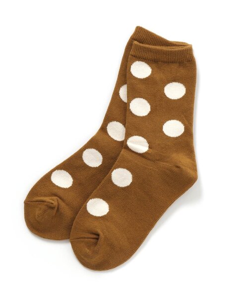 Ampersand（アンパサンド）の「ユニドットソックス（ソックス/靴下・キッズ・ブラック/オレンジ/ブルー/グリーン/アイボリー/キャメル・12/15 /18/21）」の5枚目の写真