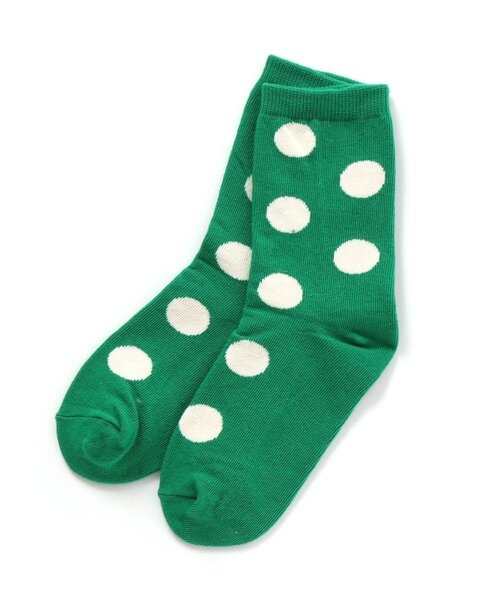 Ampersand（アンパサンド）の「ユニドットソックス（ソックス/靴下・キッズ・ブラック/オレンジ/ブルー/グリーン/アイボリー/キャメル・12/15 /18/21）」の3枚目の写真