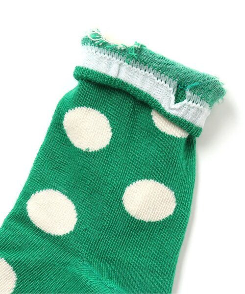 Ampersand（アンパサンド）の「ユニドットソックス（ソックス/靴下・キッズ・ブラック/オレンジ/ブルー/グリーン/アイボリー/キャメル・12/15 /18/21）」の8枚目の写真