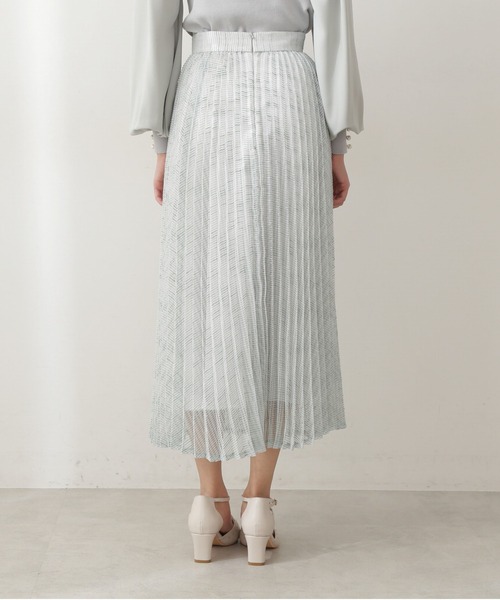 PROPORTION BODY DRESSING(プロポーションボディドレッシング)の「シアープリーツスカート / 1212120102(スカート・レディース・オフホワイト/ライトグリーン・SMALL/MEDIUM)」の5枚目の写真