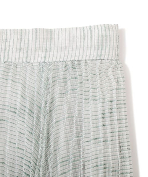 PROPORTION BODY DRESSING(プロポーションボディドレッシング)の「シアープリーツスカート / 1212120102(スカート・レディース・オフホワイト/ライトグリーン・SMALL/MEDIUM)」の16枚目の写真