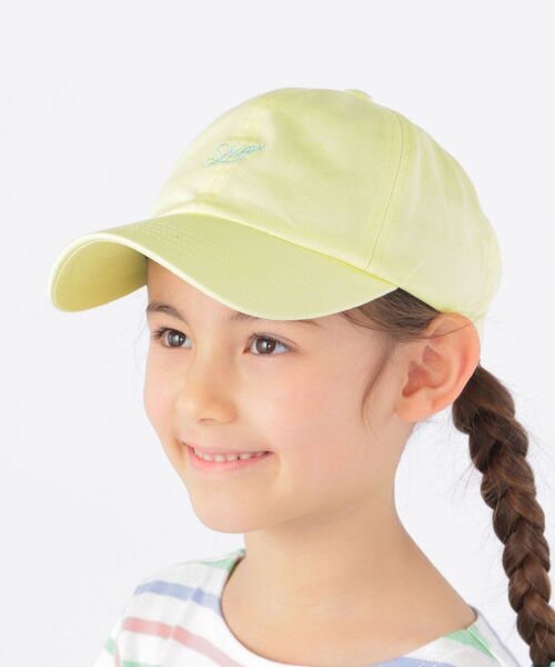 SHIPS(シップス)の「SHIPS KIDS:ワンポイント ロゴ キャップ(キャップ・キッズ・ベージュ/ピンク/ライトグリーン/ネイビー/イエロー・ONE SIZE)」の4枚目の写真