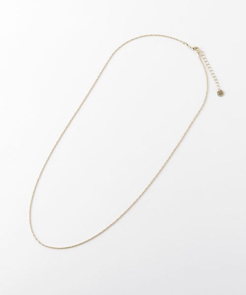 URBAN RESEARCH DOORS（アーバンリサーチドアーズ）の「ツイストチェーンロングネックレス（ネックレス・レディース・シルバー/ゴールド・ONE）」の6枚目の写真