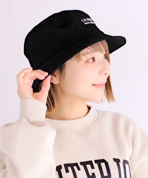 14+（イチヨンプラス）の「親子刺繍バケットハット（ハット・レディース・ブラック/ベージュ/オフホワイト・52cm/54cm/M/L/54㎝）」の3枚目の写真