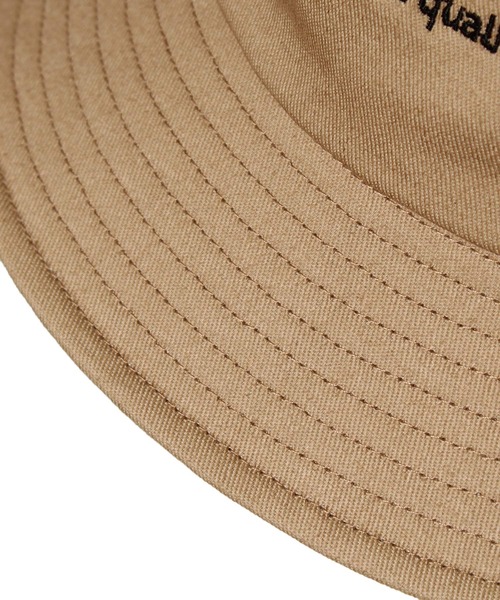 14+（イチヨンプラス）の「親子刺繍バケットハット（ハット・レディース・ブラック/ベージュ/オフホワイト・52cm/54cm/M/L/54㎝）」の5枚目の写真