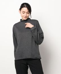 Lace Ladies | 細ボーダー タートルネック カットソー(Tシャツ/カットソー)