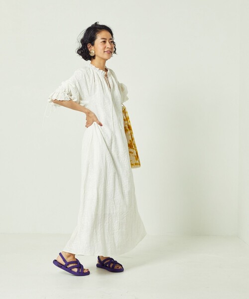 Freada/フリーダインド総刺繍パフスリーブワンピース