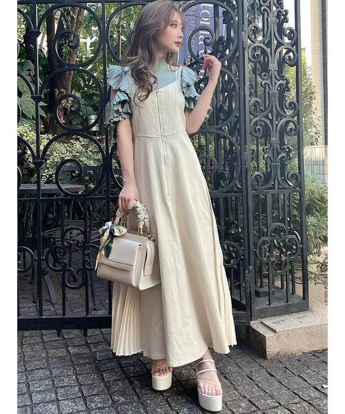 RESEXXY（リゼクシー）の「コルセットデニムワンピース（ジャンパースカート・レディース・ブラック/インディゴブルー/アイボリー・FREE）」の16枚目の写真